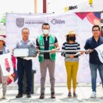 Roberto Solís arranca el programa de alumbrado público en al Unidad Habitacional "Magisterial" de Huejotzingo