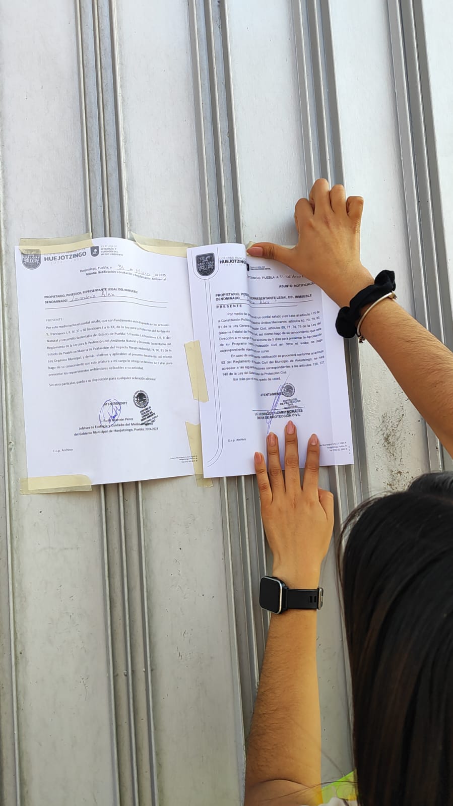 Notificaciones a empresas contaminantes